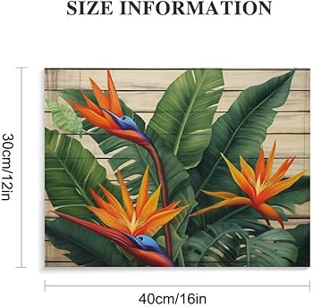 Amazon.com: FUXIDURA Bird of Paradise Canvas Wall Art Tropical
